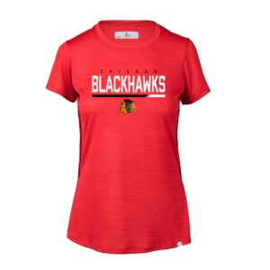 Women's Levelwear Heather Red Chicago Blackhawks Lux Underline T-Shirt