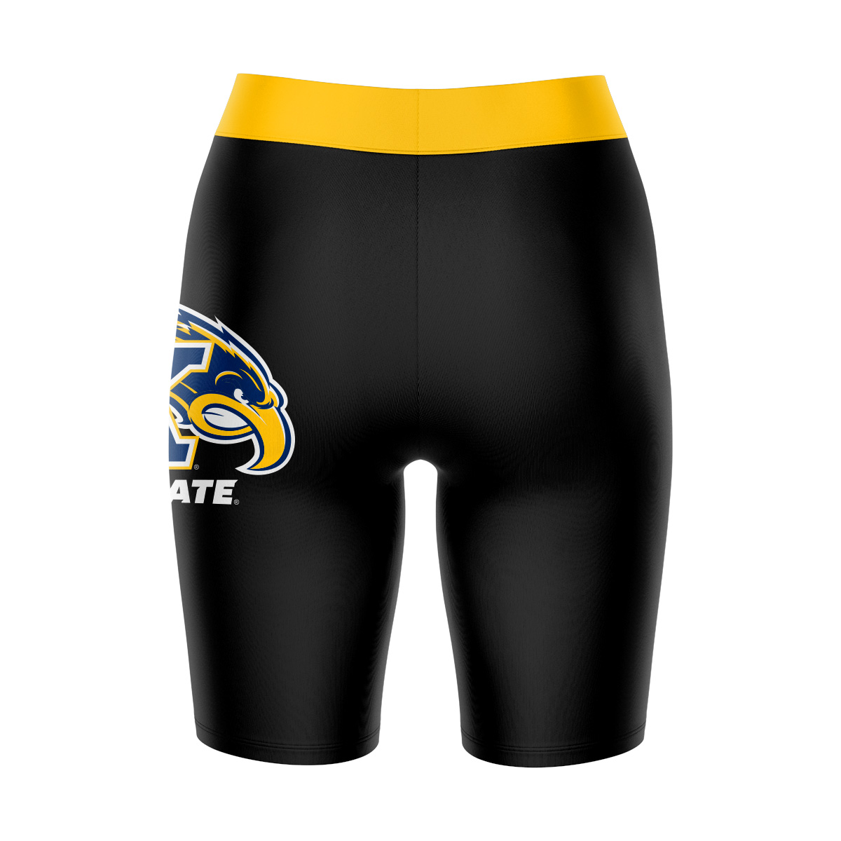 Women's Black/Gold Kent State Golden Flashes Plus Size Logo Bike Shorts - Image 7