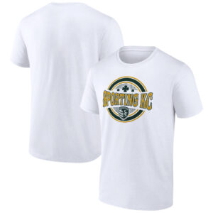 Men's White Sporting Kansas City St. Patrick's Day Lucky Logo T-Shirt