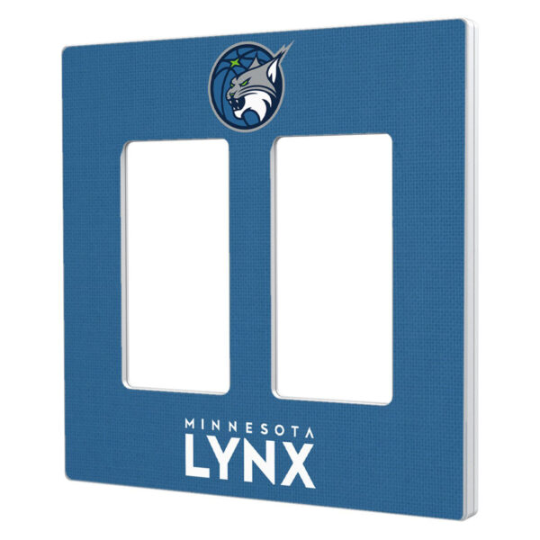 Minnesota Lynx Solid Design Double Rocker Light Switch Plate