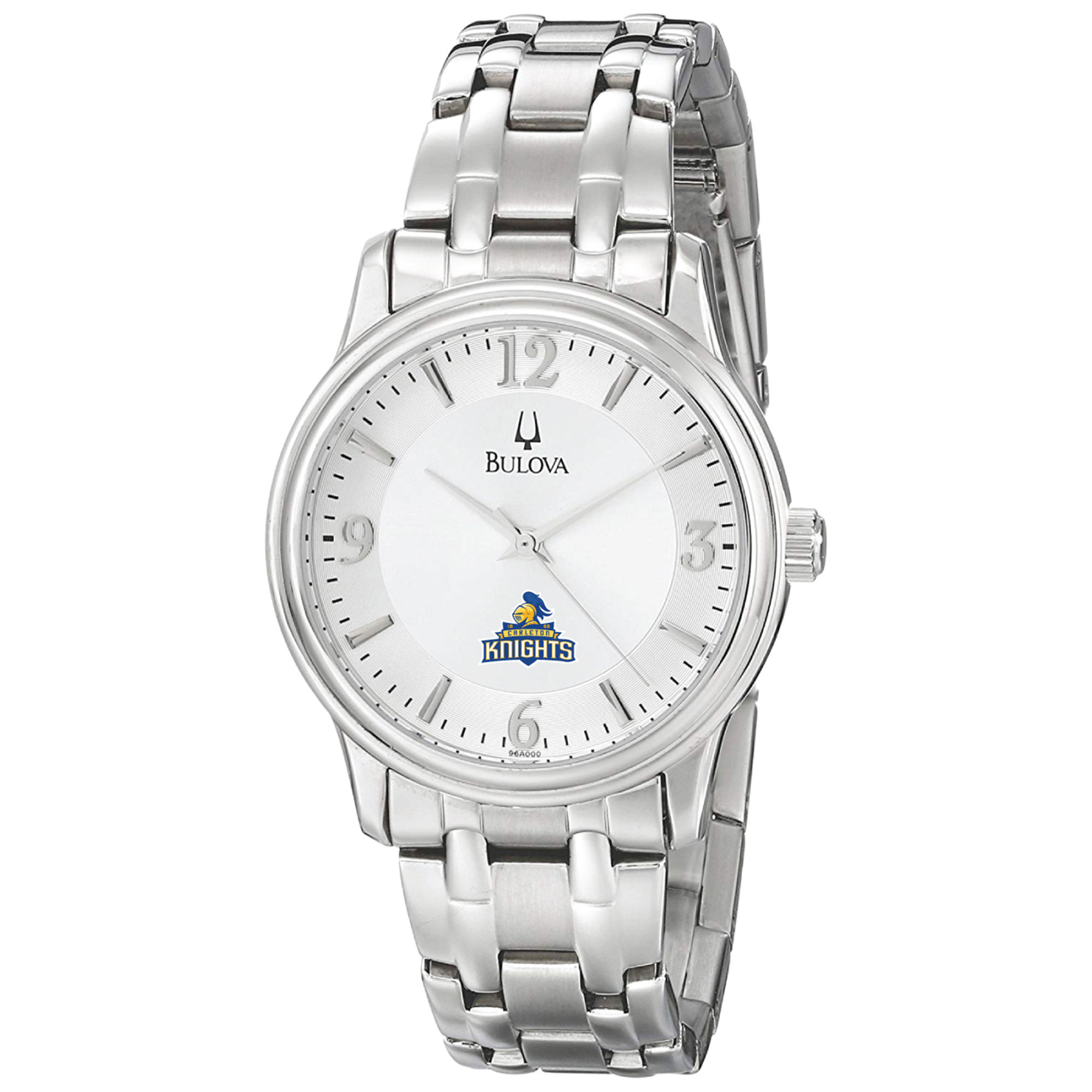 Men's Bulova Silver Carleton Knights Stainless Steel Quartz Watch