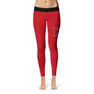 Women's Vive La Fete  Red/Black Miami University RedHawks Plus Size Solid Design Yoga Leggings