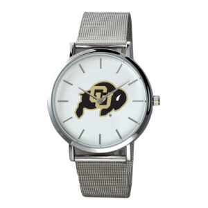 Men's Silver Colorado Buffaloes Plexus Stainless Steel Watch