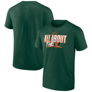 Men's  Green Miami Hurricanes Home Field Win T-Shirt