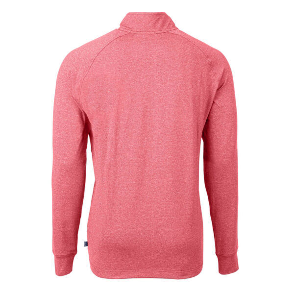 Men's Cutter & Buck  Heather Red PGA TOUR Volunteers Big & Tall Adapt Eco Knit Quarter-Zip Pullover Top - Image 7