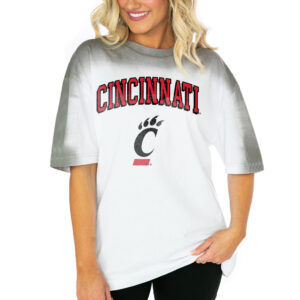 Women's Gameday Couture  White Cincinnati Bearcats Interception Oversized T-Shirt