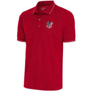Men's Antigua  Red/White New York Yankees Patriotic Affluent Polo