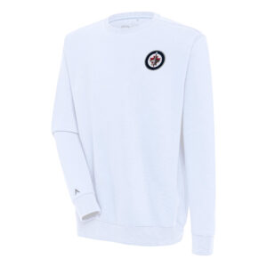 Men's Antigua  White Winnipeg Jets Victory Pullover Sweatshirt