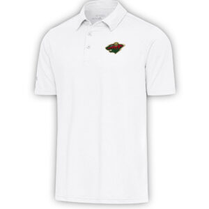 Men's Antigua  White Minnesota Wild Par Polo