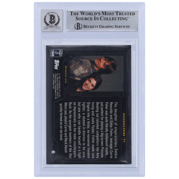 Penny McCarthy Star Wars Autographed 2007 Topps 30th Anniversary #6 BGS Authenticated 10 Card - Image 5