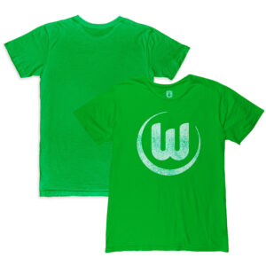Men's 1863FC  Neon Green VfL Wolfsburg Mono Crest Slub T-Shirt