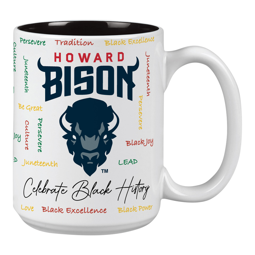 Howard Bison 15oz. Black History Month Mug - Image 2