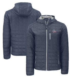 Men's Cutter & Buck  Anthracite Baltimore Orioles Americana Rainier Primaloft Eco Full-Zip Hooded Jacket