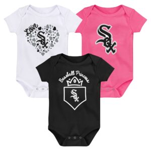 Fanatics Chicago White Sox 3-Pack Home Run Bodysuit Set