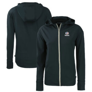 Women's Cutter & Buck  Navy Green Bay Packers  Daybreak Eco Recycled Full-Zip Hoodie