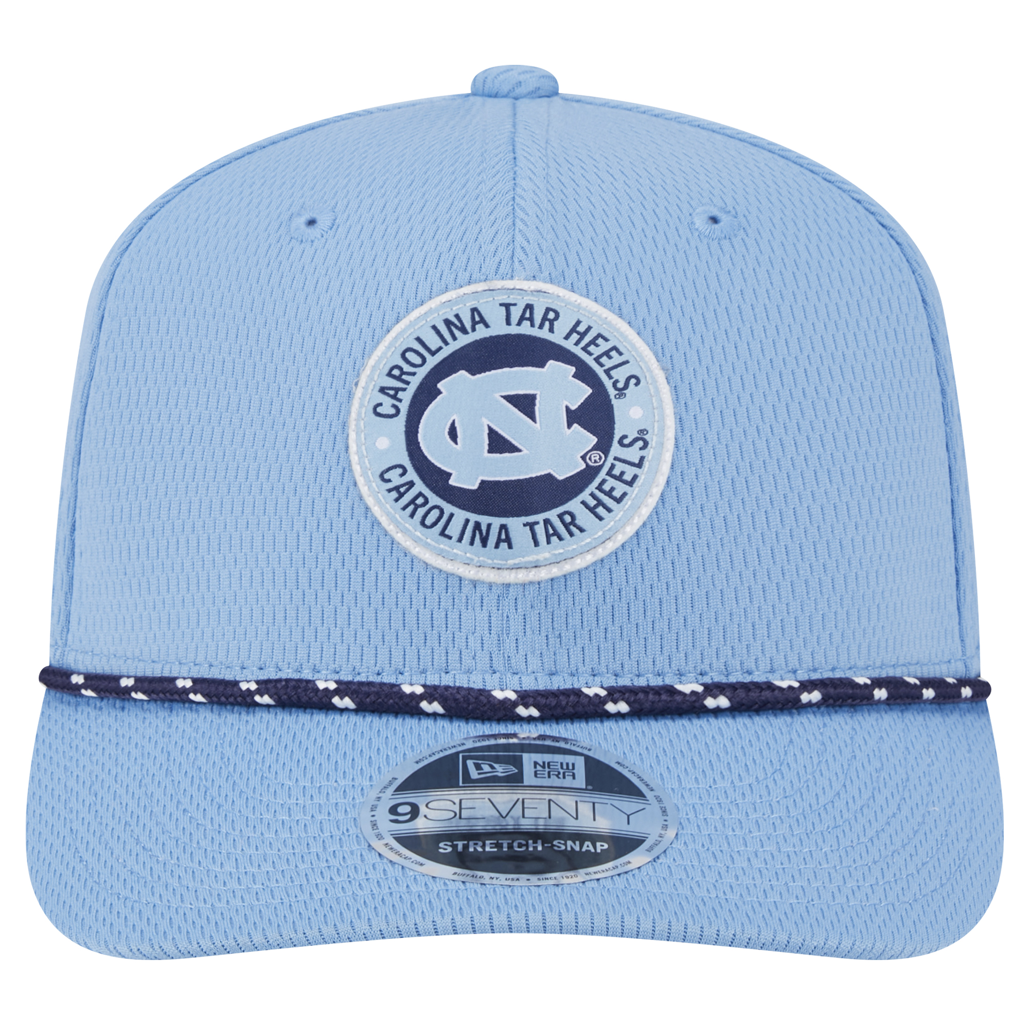 Men's New Era Carolina Blue North Carolina Tar Heels COOLERA 9SEVENTY Rope Stretch-Snap Hat - Image 8