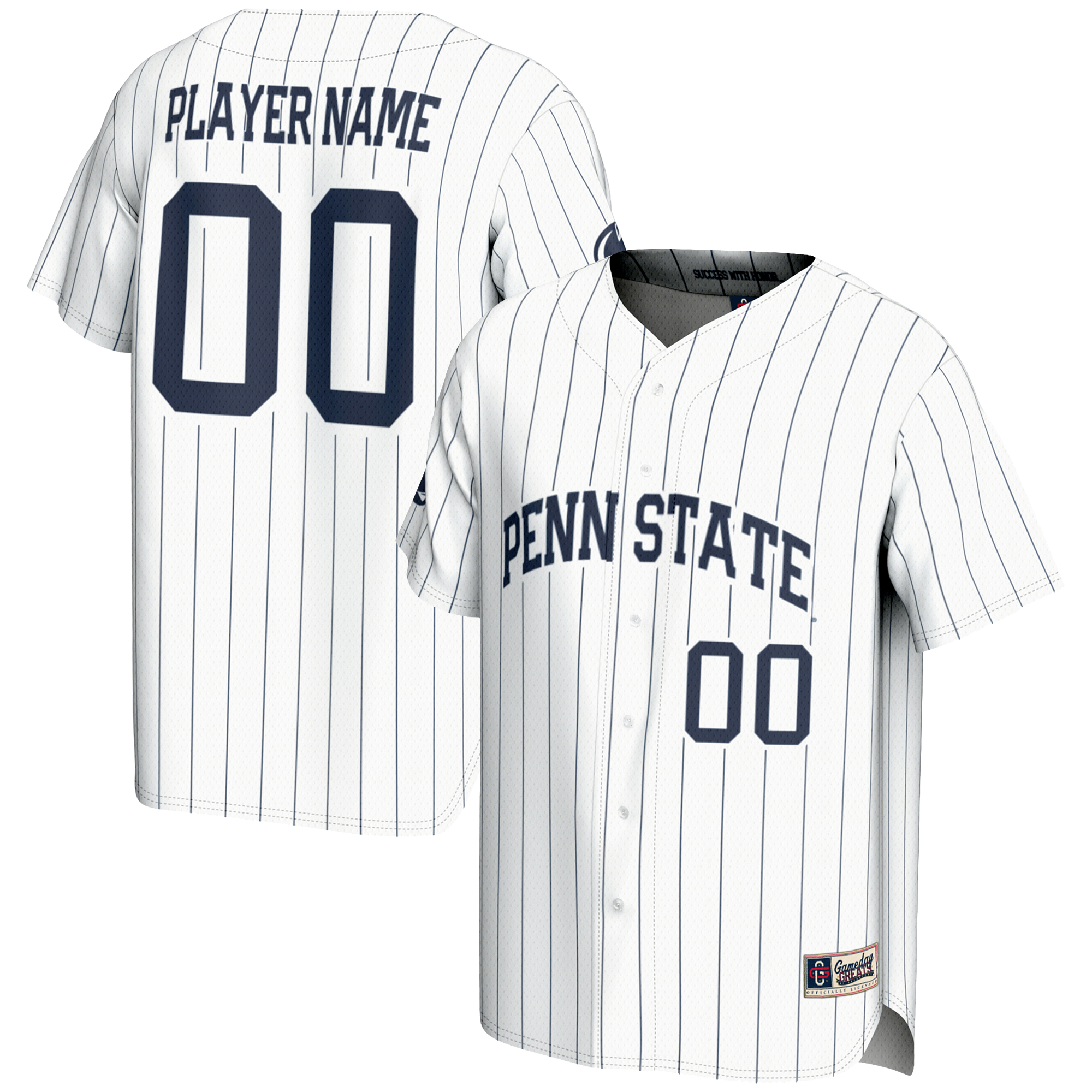 Men's GameDay Greats White Penn State Nittany Lions NIL Pick-A-Player Lightweight Baseball Jersey - Image 5