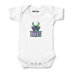 Newborn & Infant Chad & Jake White Milwaukee Bucks Hardwood Classic Bodysuit