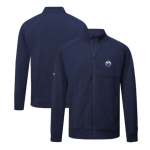 Men's Levelwear Navy Edmonton Oilers Form Insignia Core Full-Zip Jacket