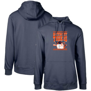 Men's Levelwear  Navy Detroit Tigers  Podium Inaugural Pullover Hoodie