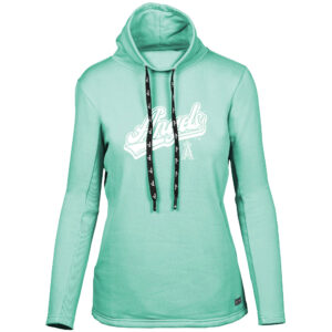 Women's Levelwear  Mint Los Angeles Angels  Loop Sweep Pullover Sweatshirt
