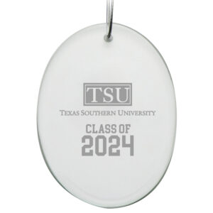 Texas Southern Tigers Class of 2024 2.75" x 3.75" Glass Oval Ornament