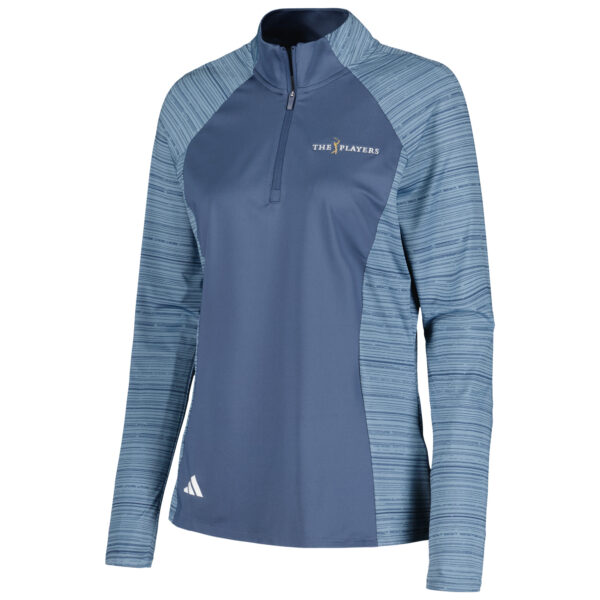 Women's adidas Navy/Blue THE PLAYERS Ultimate365 Raglan Quarter-Zip Top - Image 7