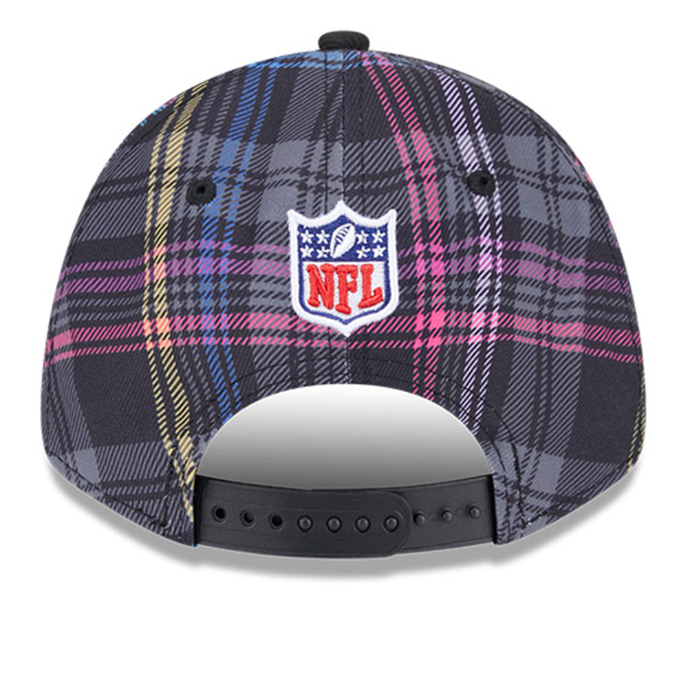 Men's New Era Black Buffalo Bills 2024 NFL Crucial Catch Plaid 9FORTY Adjustable Hat - Image 5