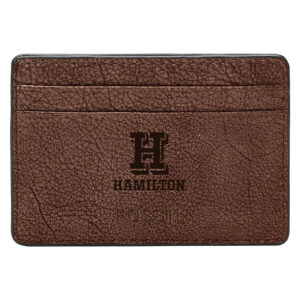 Fossil Brown Hamilton Continentals Steven Card Case