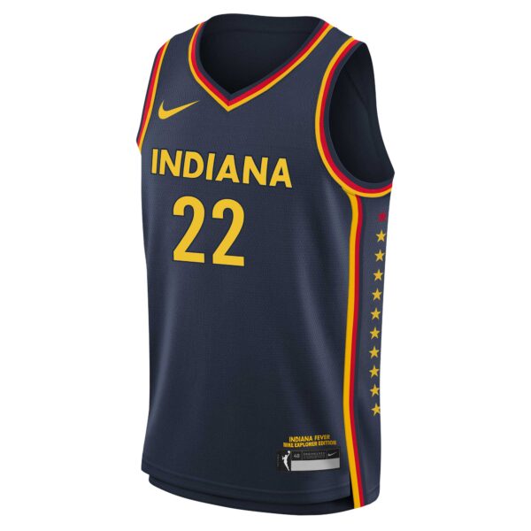 Youth Nike Caitlin Clark Navy Indiana Fever 2024 WNBA Draft Explorer Edition Victory Player Jersey - Image 3