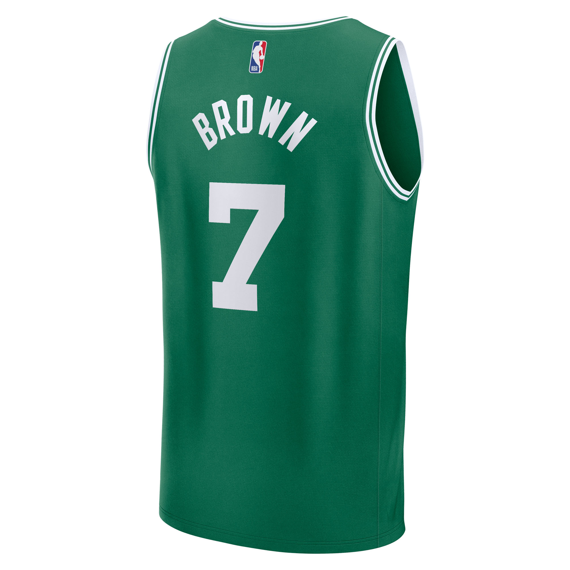 Youth Fanatics Jaylen Brown Kelly Green Boston Celtics Fast Break Replica Player Jersey - Icon Edition - Image 4
