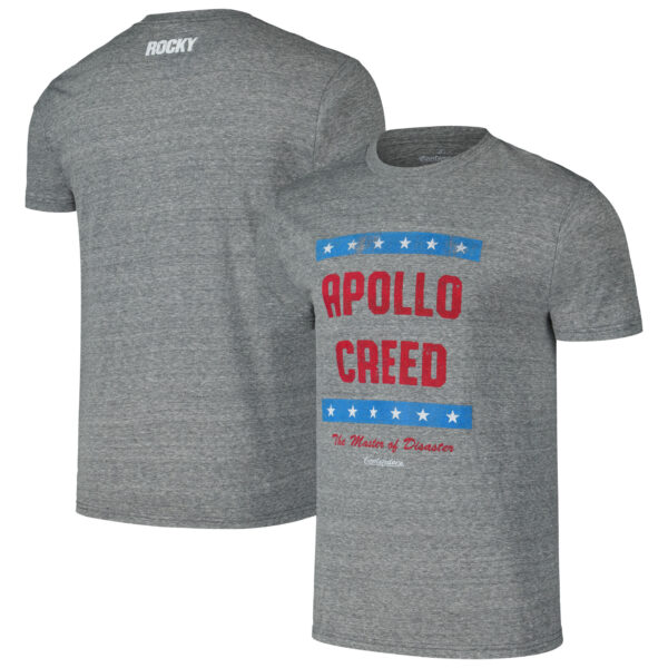 Men's Contenders Clothing Heather Gray Rocky Apollo Creed Master of Disaster T-Shirt