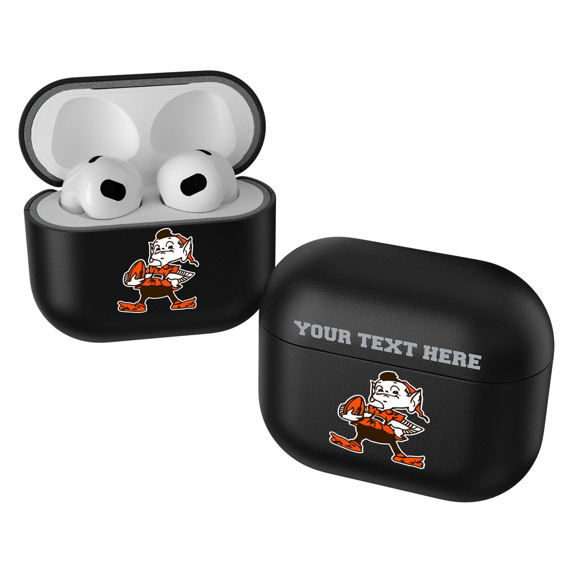 Keyscaper Cleveland Browns Personalized Insignia 2nd Gen AirPods Pro Case Cover