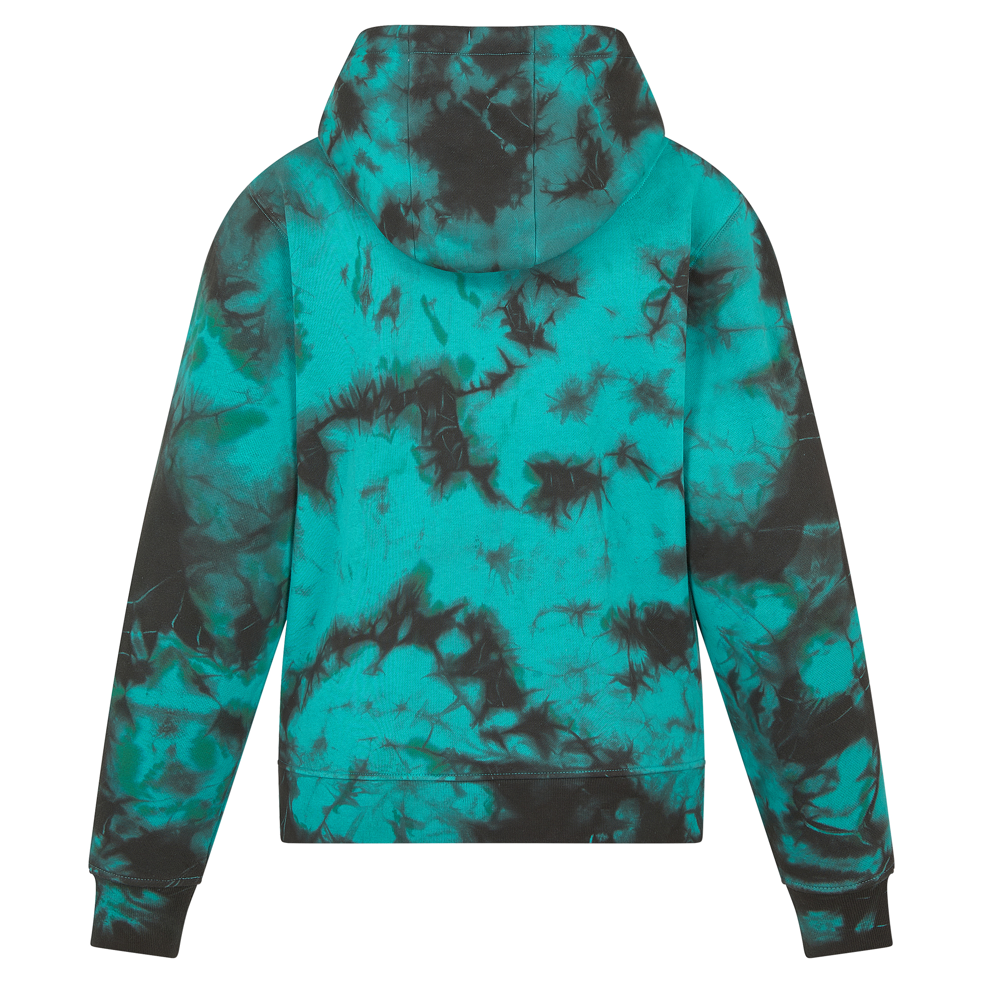 Women's Teal Mercedes-AMG Petronas F1 Team Tie-Dye Pullover Hoodie - Image 3