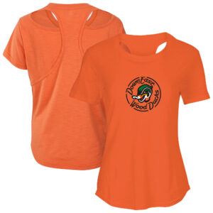Women's Orange Down East Wood Ducks Cut It Out T-Shirt
