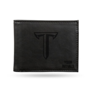 Black Troy University Trojans Personalized Billfold Wallet