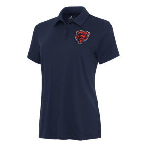Women's Antigua  Navy Chicago Bears Reprocess Polo
