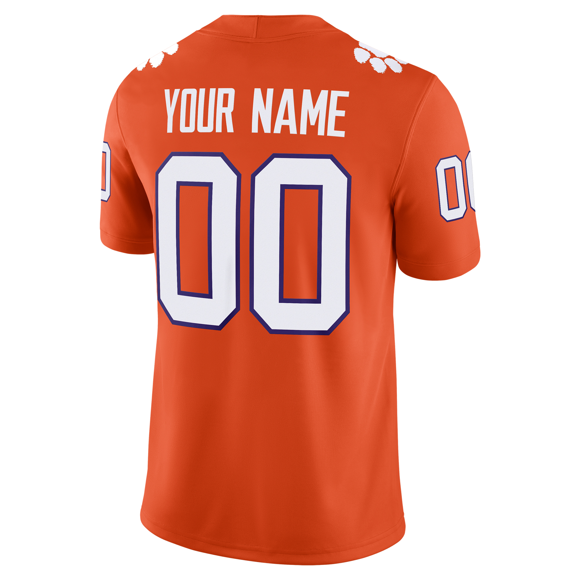 Men's Nike Orange Clemson Tigers Custom Football Game Jersey - Image 8