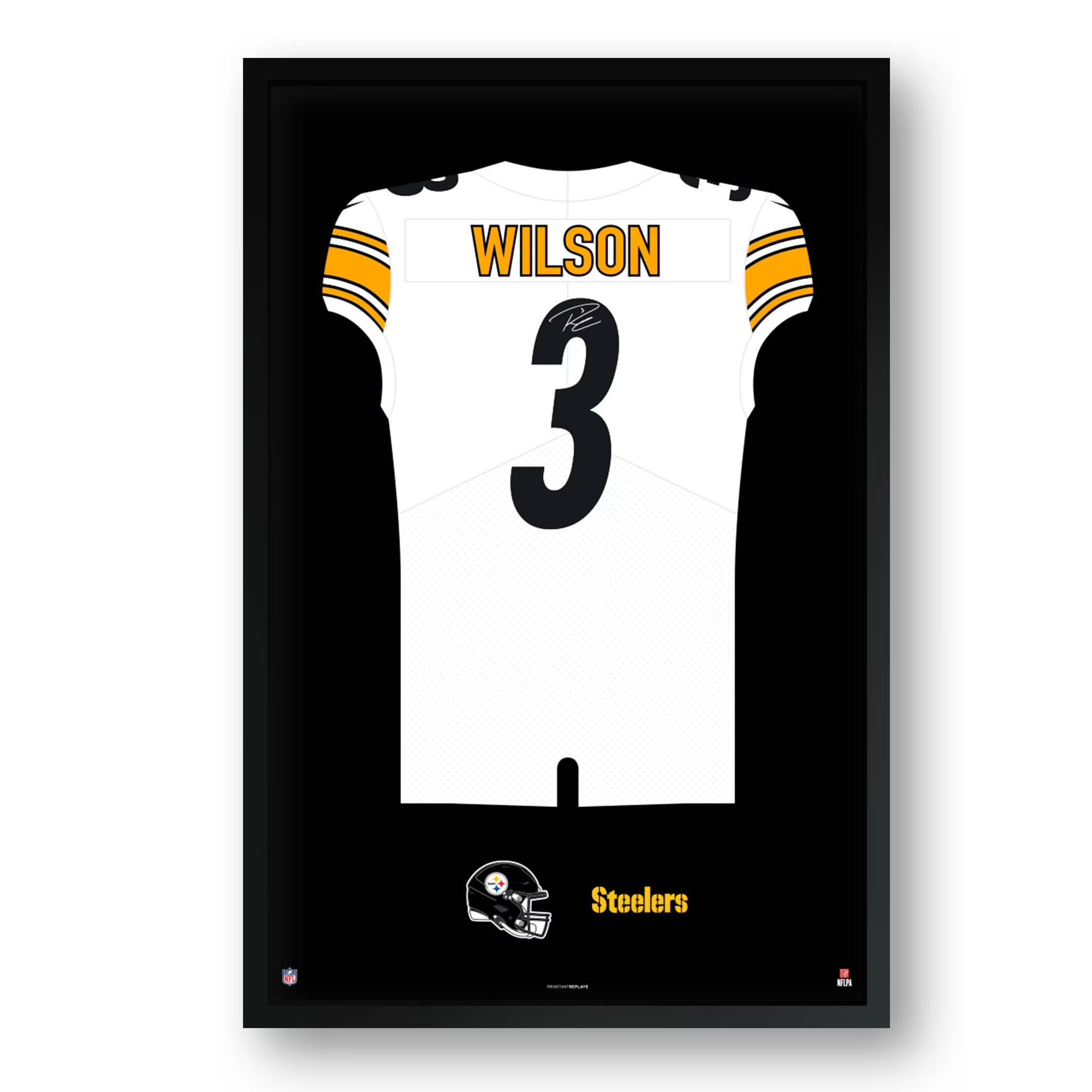 Russell Wilson Pittsburgh Steelers Framed 27" x 39" Jersey Art Print