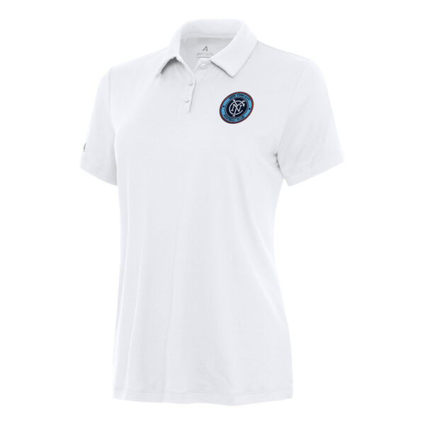 Women's Antigua White New York City FC Reprocess Polo