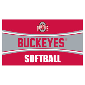 Ohio State Buckeyes 28" x 16" Softball Trapper Door Mat