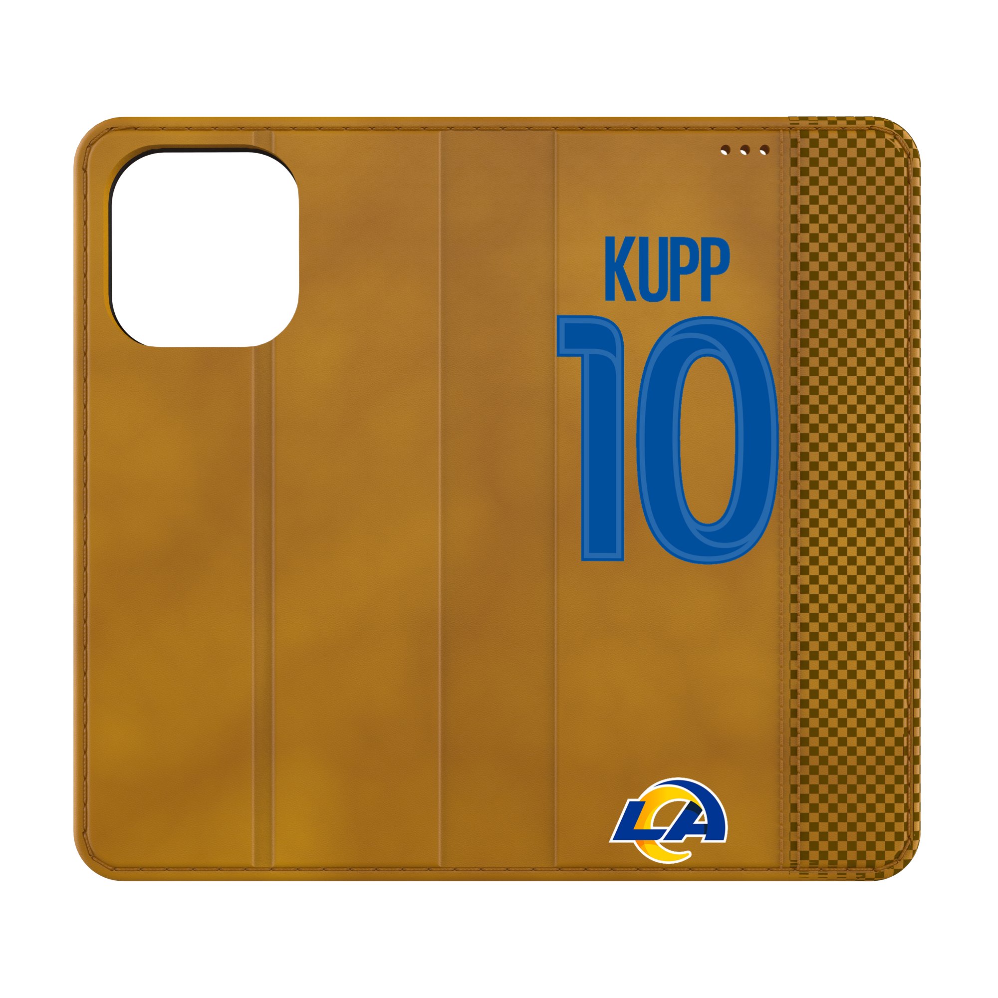 Keyscaper Cooper Kupp Brown Los Angeles Rams Folio iPhone Case