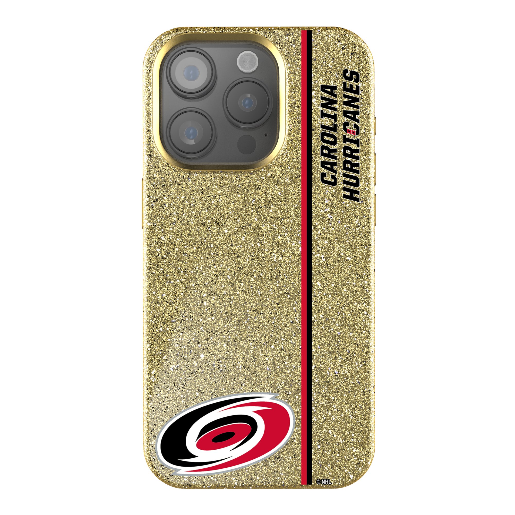 Keyscaper Gold Carolina Hurricanes Sidebar Bling iPhone Case