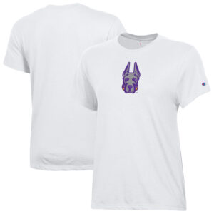 Women's Champion  White UAlbany Great Danes Core T-Shirt