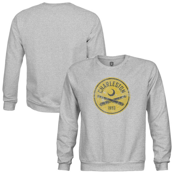 Youth 1863FC Heather Gray Charleston Battery Color Badge Pullover Sweatshirt