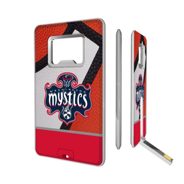 Washington Mystics Basketball Credit Card USB Drive & Bottle Opener