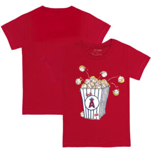 Infant Tiny Turnip Red Los Angeles Angels Popcorn T-Shirt