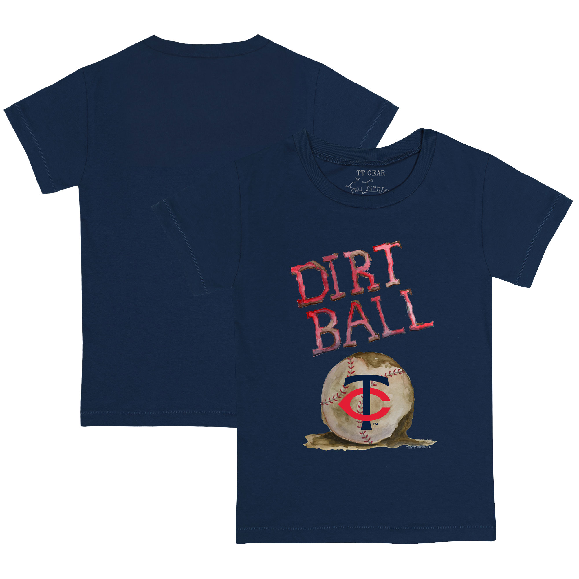 Youth Tiny Turnip Navy Minnesota Twins Dirt Ball T-Shirt