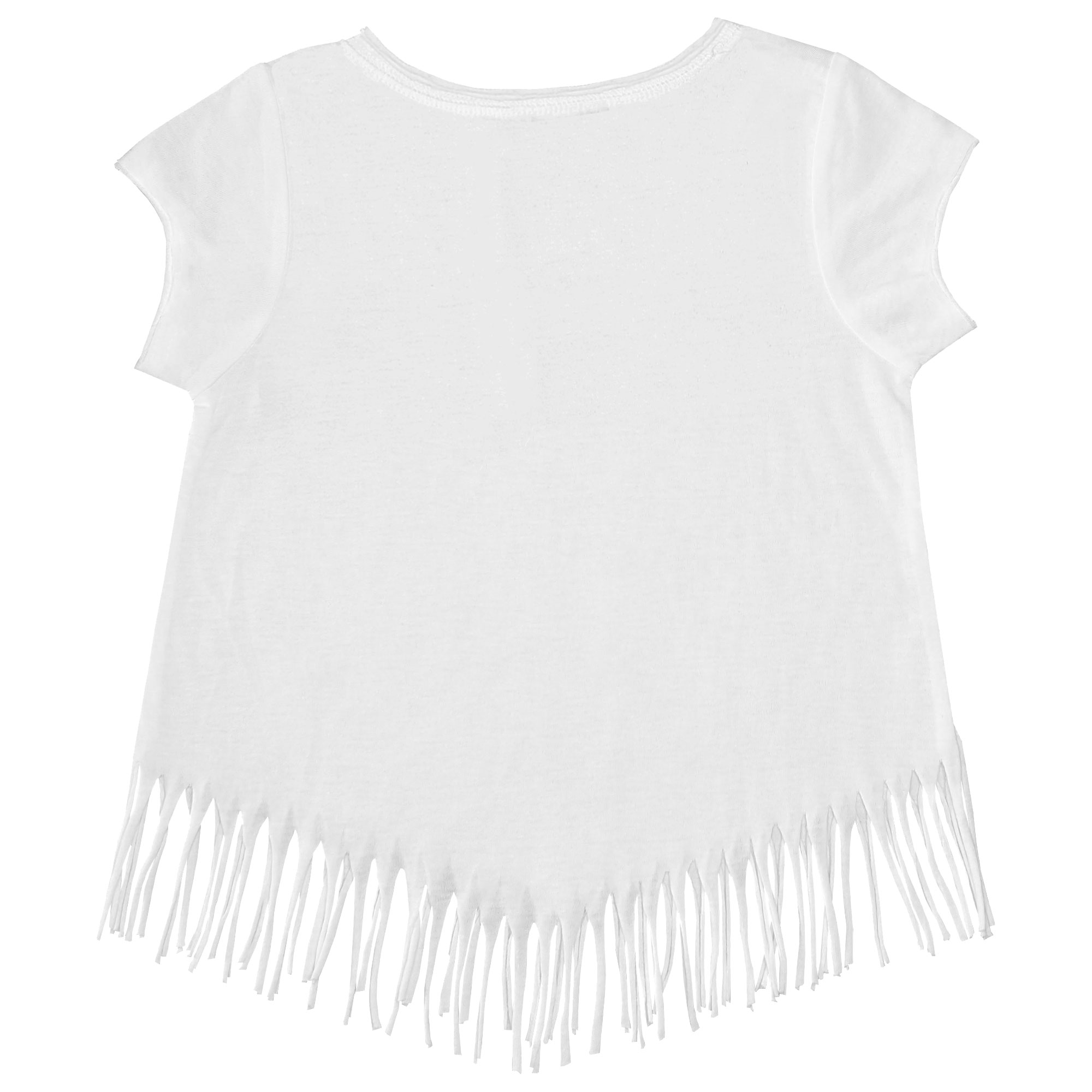 Girls Youth Tiny Turnip White New York Yankees Shark Fringe T-Shirt - Image 7