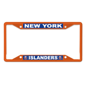 WinCraft New York Islanders Chrome Colored License Plate Frame